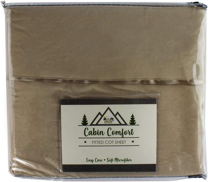 Cabin Comfort Cot Sheet for Camping and RV Cots - Fits All Cot Size Beds Comfortably, 72 x 28 Inches, Super Soft (1