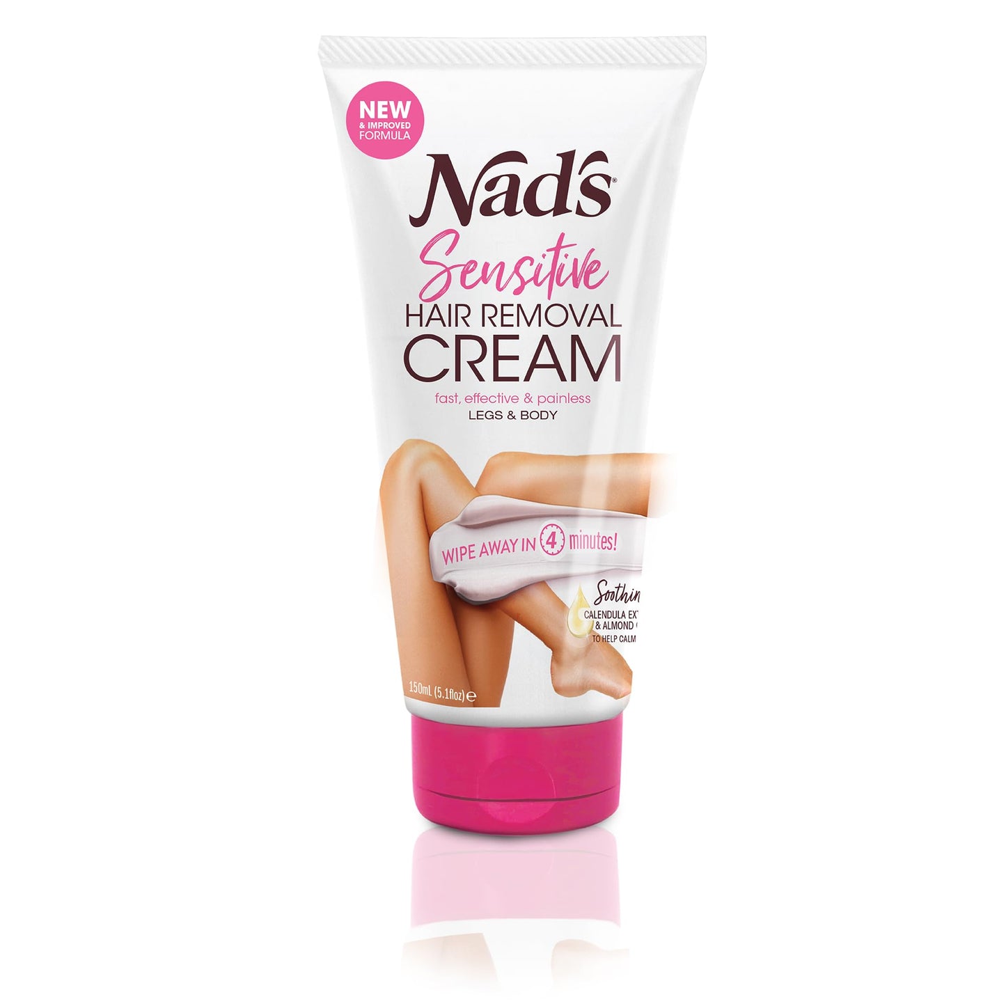 Nad's Sensitive Hair Removal Cream For Body and Legs, 150ml