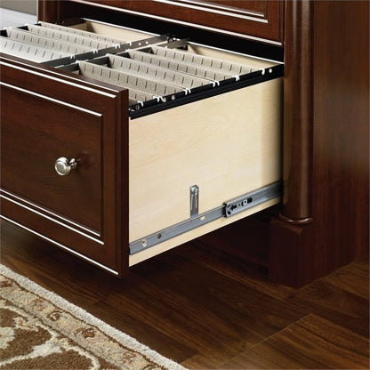 BOWERY HILL 2 Drawers 29.61" Lateral Cherry Engineered Wood Filing Cabinet Easy Assembly Stationary for Home, Office