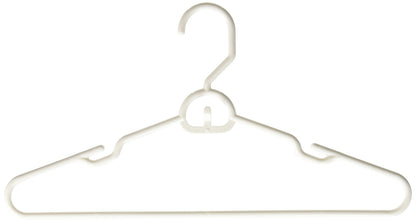 Heavy Duty Tubular Hanger with Attachable Hook , White 6pk