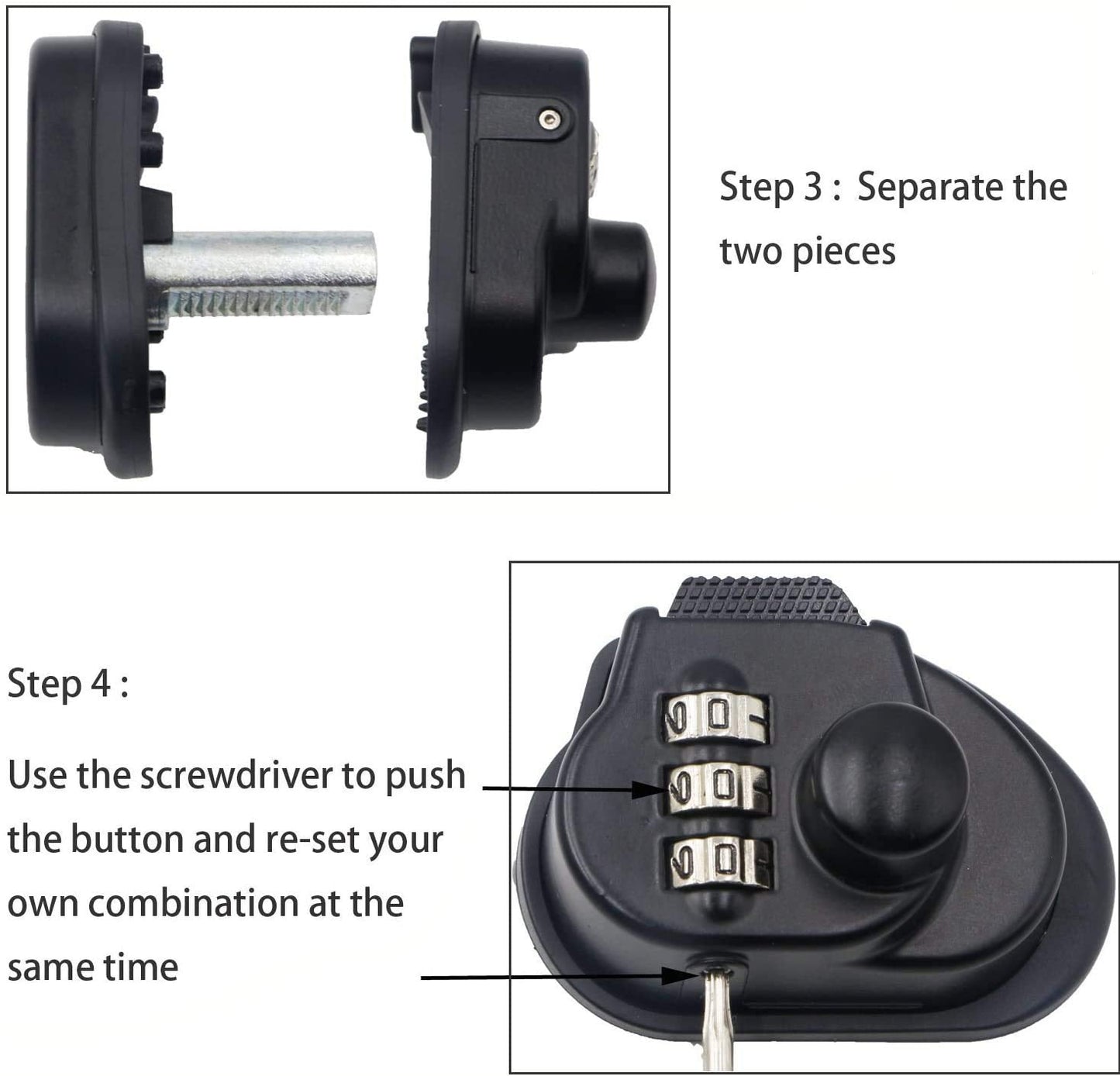 RioRand Trigger Lock 3 Digit Combination Gun Lock Gun Trigger Lock Accessories (3PCS)