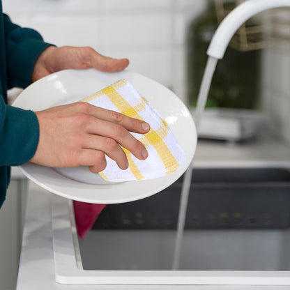 Lemecima 20 Pieces Kitchen Dish Cloths for Washing Cleaning Absorbent Dish Rags Drying Dish Towels for Scrubbing Wipe Glass Home and Household Supplies