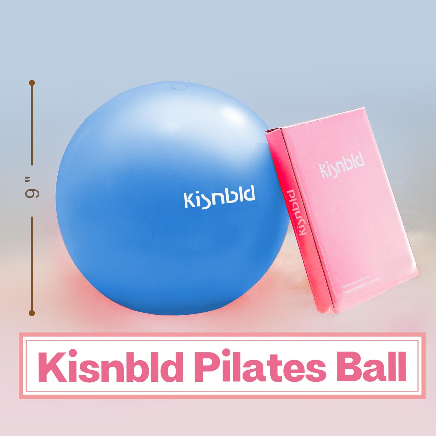 Small Exercise Ball, 9 Inch Mini Pilates Ball, Anti Burst and Slip Resistant Mini Yoga Ball for Stability, Fitness, Physical Therapy, Stretching & Core Strength Workout at Home Gym & Office