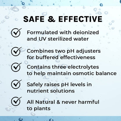 16 Microbe Life Hydroponics pH Up pH Control Liquid, Premium Buffering for pH Stability, Increases pH Levels, Use