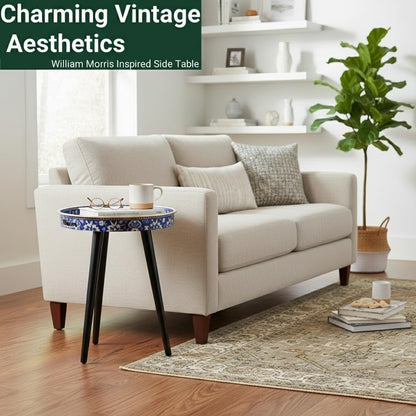 17.7 Inch Gesodant Plastics Tray with Detachable Three Wooden Legs, Versatile Side Table with Tray Design, Perfect