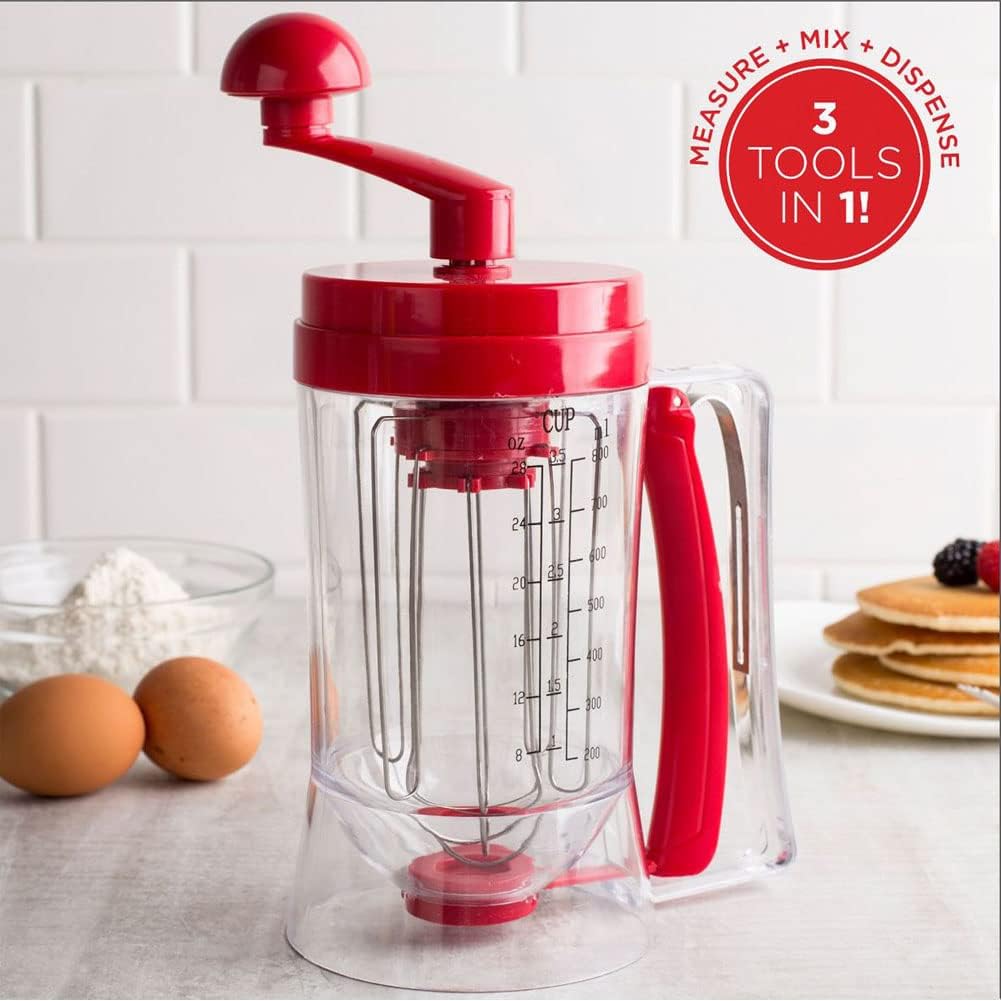 Hand-Held Manual Mixers, Kitchen Hand Mixer for Making Cakes, Waffles, and Batters