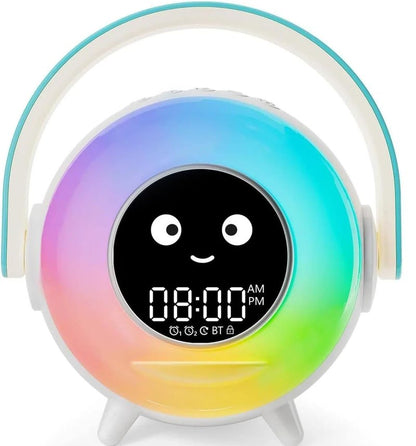 LOVME Kids Alarm Clock, Ready to Rise Sleep Training Clock with Night Lights, Sound Machine, Ok to Wake Clock for Kids, Gift Ideas for Toddler Boy Girl
