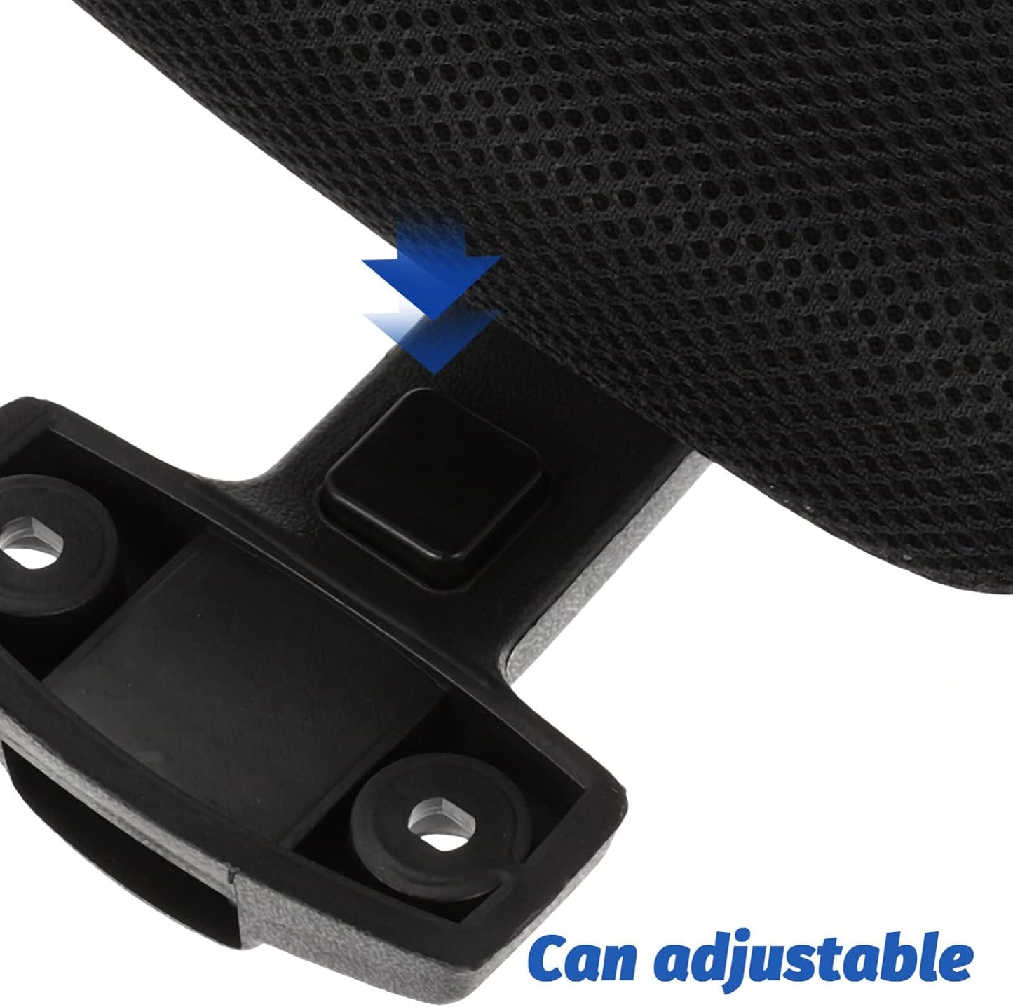 Tofficu Office Chair Headrest Attachment, Adjustable Head Cushion with Soft Pillows for Computer Chair (2.2cm Clips)