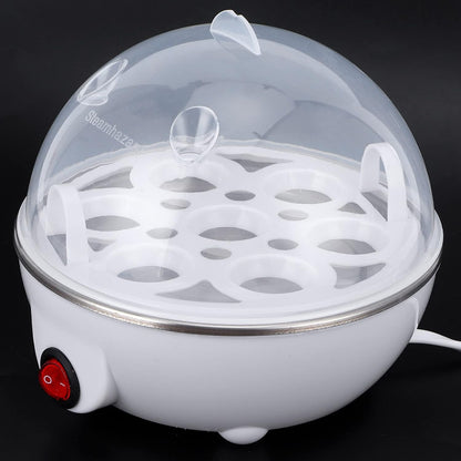 Electric Mini Eggs Cooker, Rapid Boiler for 6 Eggs, Poached, Scrambled, Omelets, Auto Shut Off (US Plug 110V)
