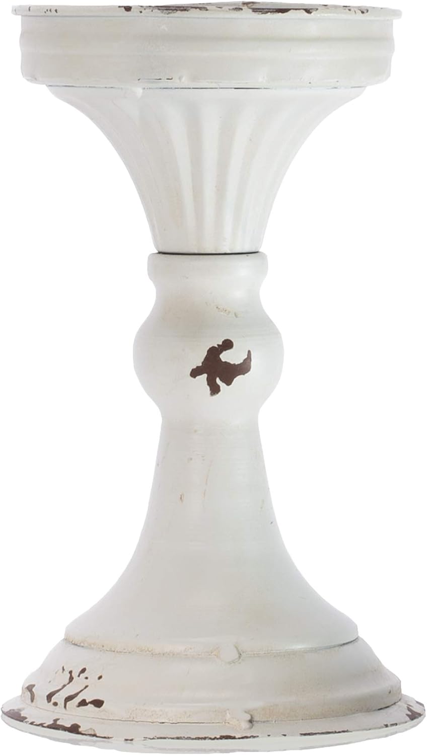 Blossom Bucket Tall Metal Pedestal Decoration, Multi-Color, 8x4