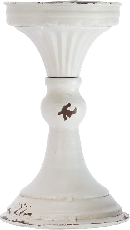 Blossom Bucket Tall Metal Pedestal Decoration, Multi-Color, 8x4