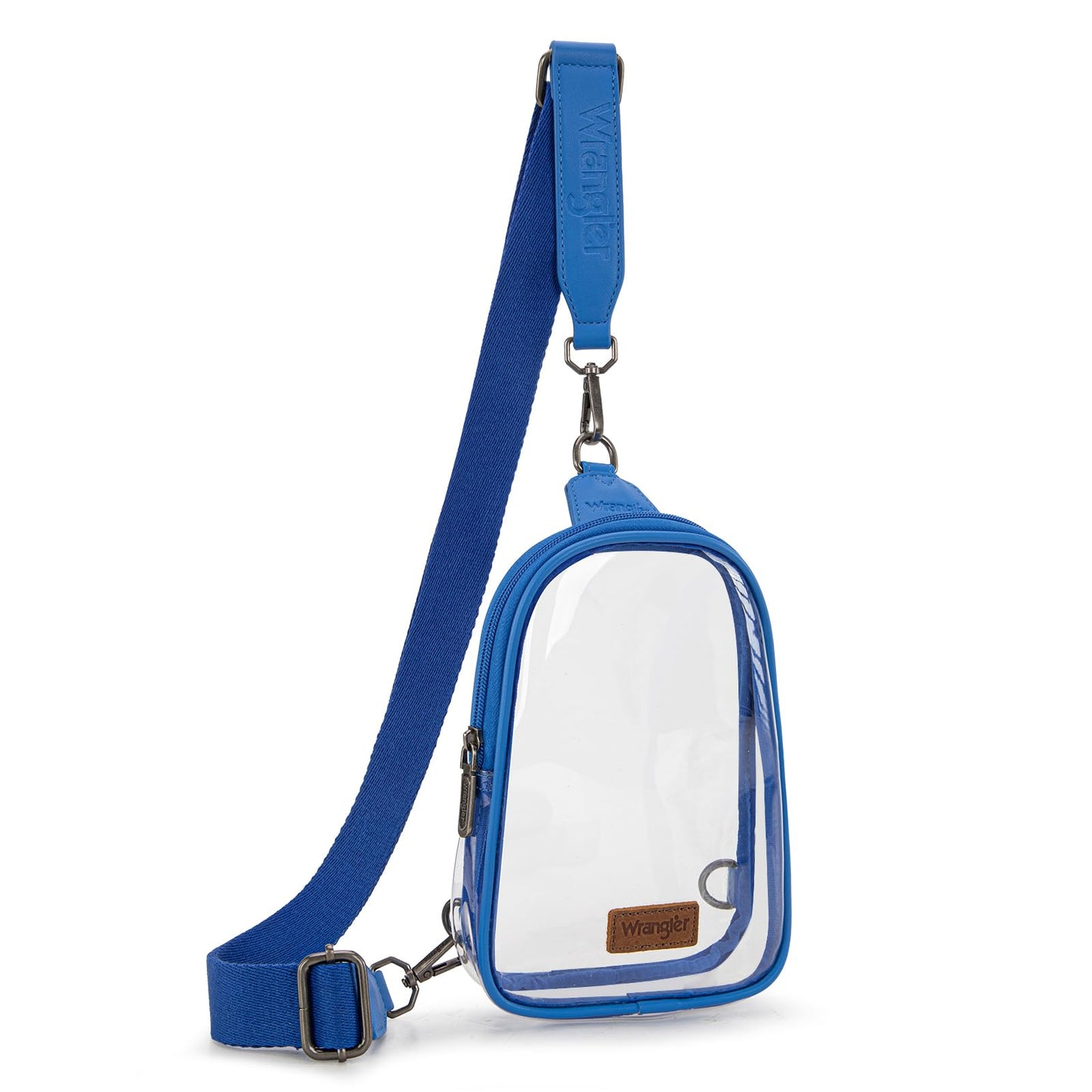 Wrangler Crossbody Clear Sling Bags for Women Stadium Approved Cross Body Purse for Sports Events Concerts