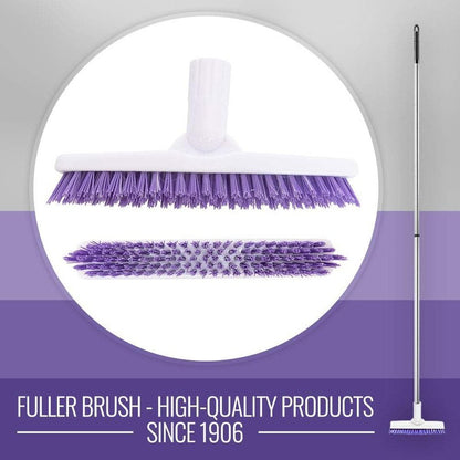 Fuller Brush Tile Grout E-Z Scrubber Complete– 9" V‑Trim Tile & Grout Brush – Deep Grime Cleaning Without Scratching – Perfect for Cleaning Hard to Reach Areas