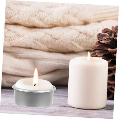LALAFINA 15pcs Modern Minimalist Metal Candle Holder Cups DIY Tea Light Containers Essential Oil Warmer