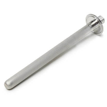 Stainless Steel 1.5" Tri-Clamp Ferrule Diffusion Stone,1.5 Inch Tri Clamp Carbonation 2 Micron Aeration Stone,Male Connect 1/4" NPT CO2 inlet,10" Length for Brew Aeration Equipment