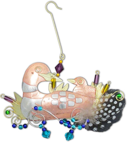 Fair Trade Mamma and Baby Loon Ornament for Decoration