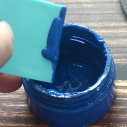 BOOLOOEN Chalk Paste Mini Squeegee 9 Pack,Optimized for use with Mesh Backed Stencils and Transfers |Rubber Mini Squeegee for Screen Printing, Ink, and Chalk Paste