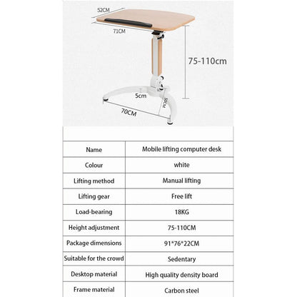 Lectern Podium Stand, Acrylic Church Podium, Portable Podium Stand, Lecture Stage, Conference Table, Standing Desk, Stand Mobile Standing Lift Multifunctional Folding Desk, Free Speech Bedside Table,B