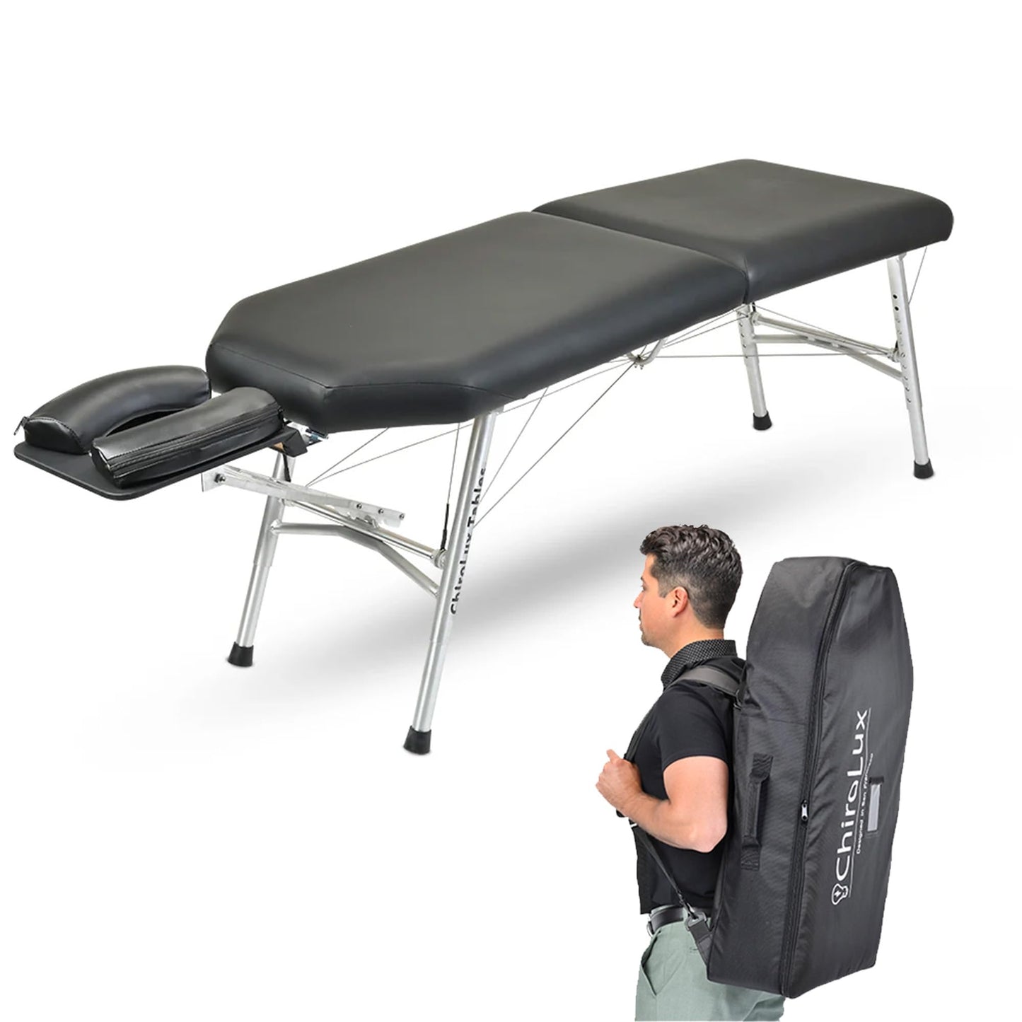 ChiroLux Pro Table 2.0 Chiropractic Drop Table | Upgraded Professional Stability and Durability, Enhanced Drop Design for Improved Patient Comfort, Simple Setup for Sports and Physical Therapy