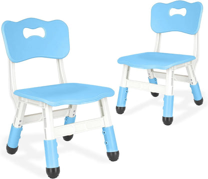 JIAOQIU 3 2-6. 220LBS Set Kid Chairs Indoor Level Adjustable Suitable for Children Age Toddler Chairs Maximum