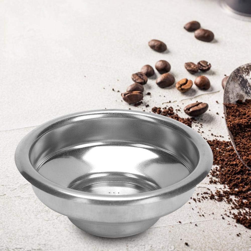 58mm Stainless Steel Portafilter Basket, 1 Cup Bottomless Coffee Filter Replacement for Espresso Machines