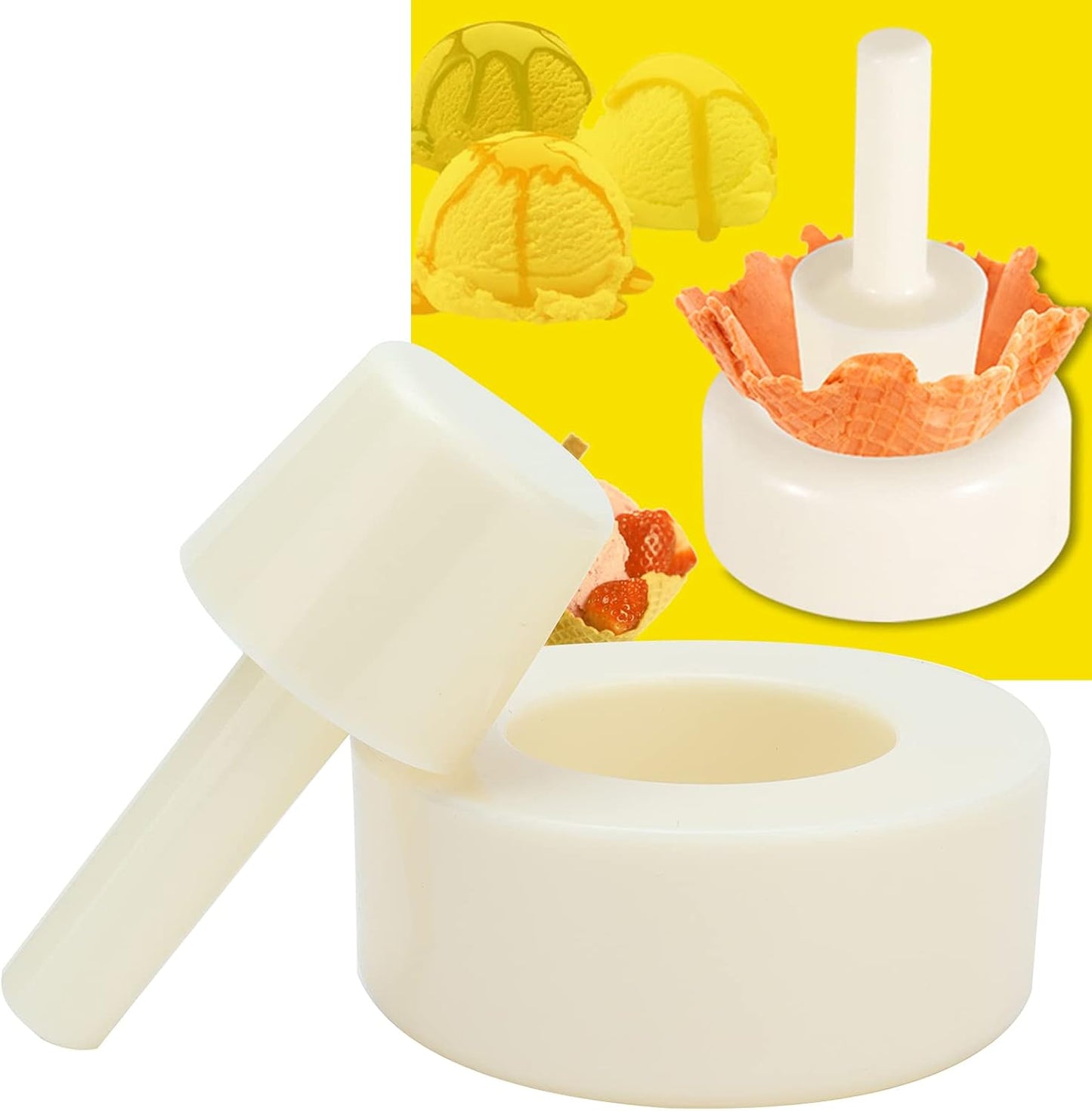 Waffle Cone Setting Maker, Kitchen DIY Ice Cream Cone Waffle Cone Setting for Crispy Egg Roll