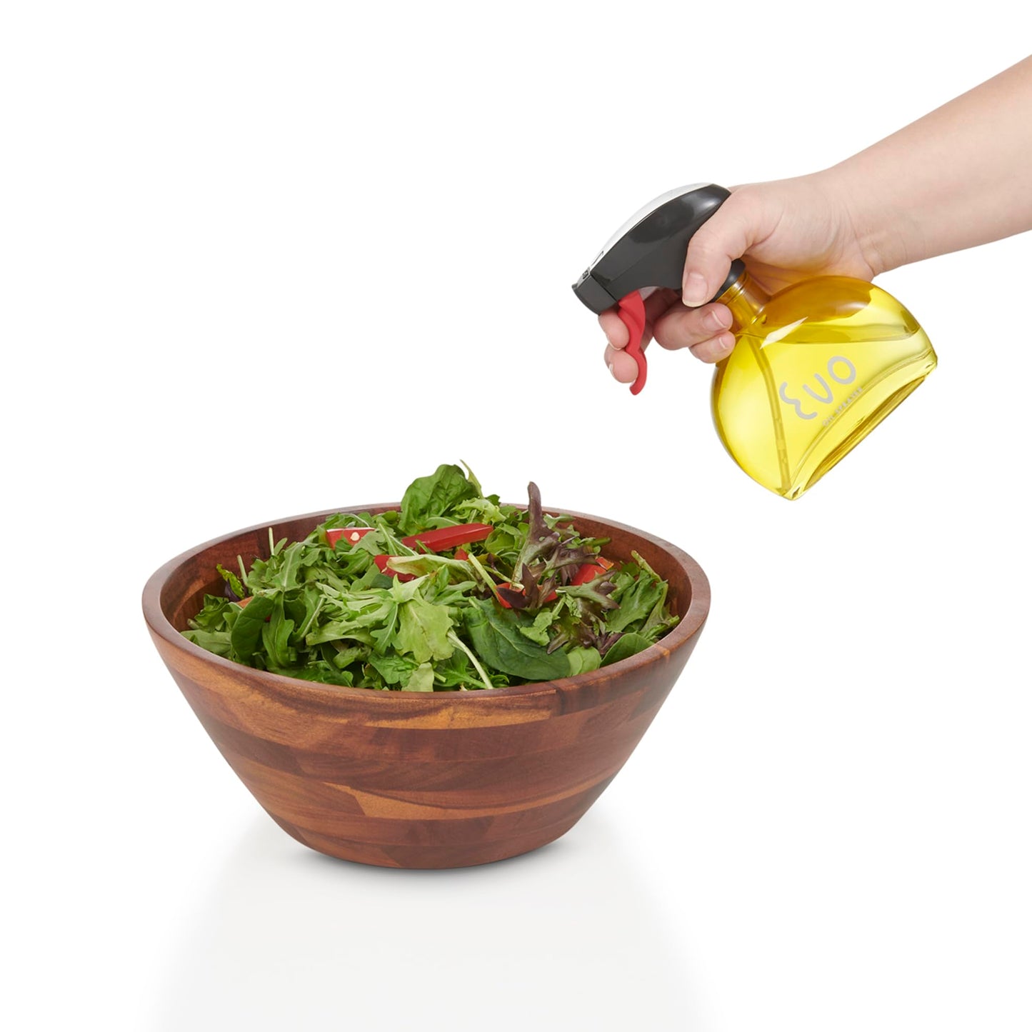 Evo Oil Sprayer Glass, Non-Aerosol for Olive, Cooking Oils, and Vinegars, Yellow, 6-Ounce Capacity