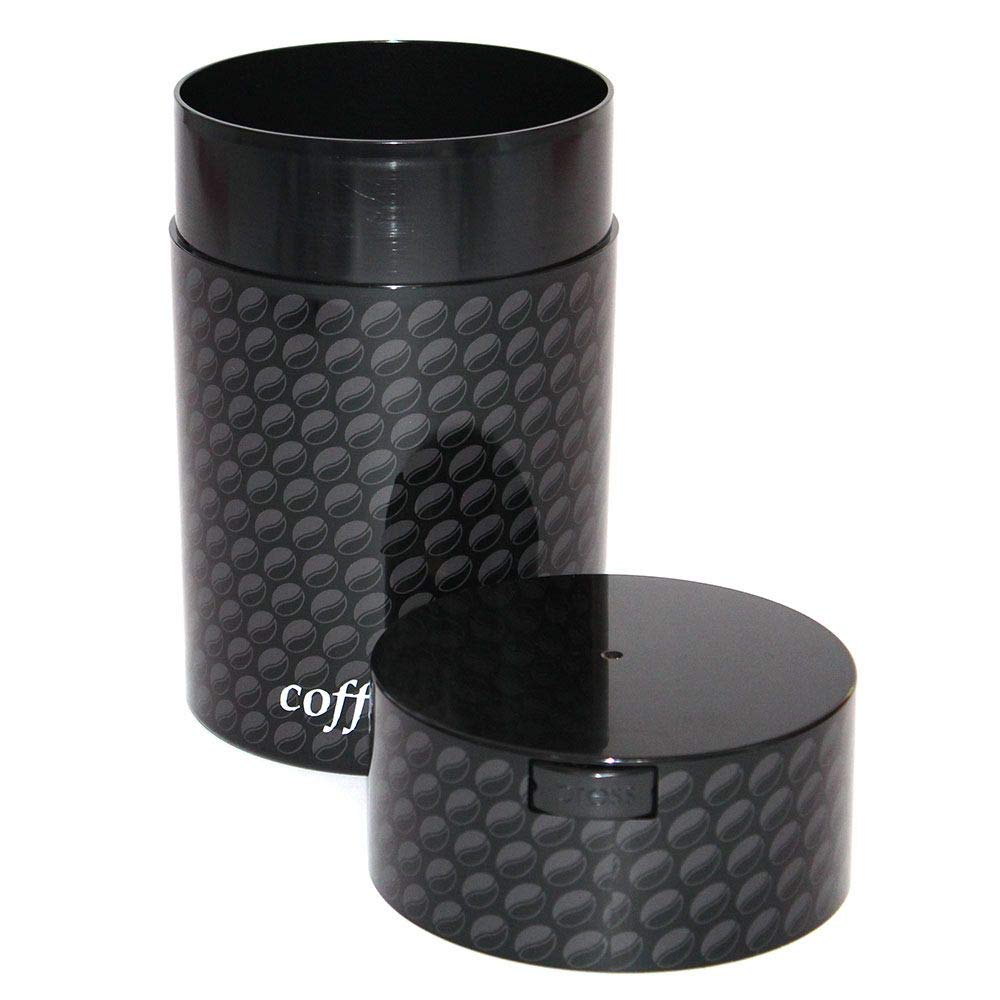 Coffeevac 1LB – Patented Airtight Container | Multi-use Vacuum Container Works as Smell Proof Containers for Ground Coffee and Coffee Bean Containers. White Floral