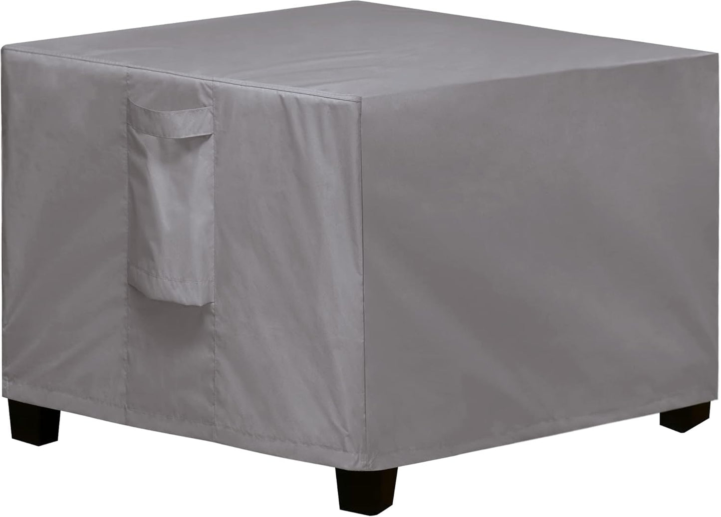 (25"x25"x17", Easy-Going Square Patio Ottoman Cover, Waterproof Outdoor Ottoman Cover, Fade Resistant Patio Side Table