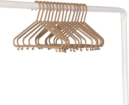 3 30-Pack Closet Sprouts Wheat Straw Plastic Hangers - Eco-Conscious Toddler Hangers for Child & Baby Clothes, Coats
