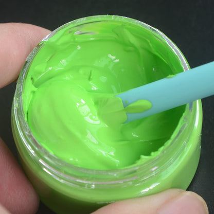 BOOLOOEN Chalk Paste Chalk Paste for Silk Screen Stencils .Screen Printing Ink ，Pigment for Wood, T-Shirts, Fabric, Chalkboard DIY Home Decor (12 Bottles)