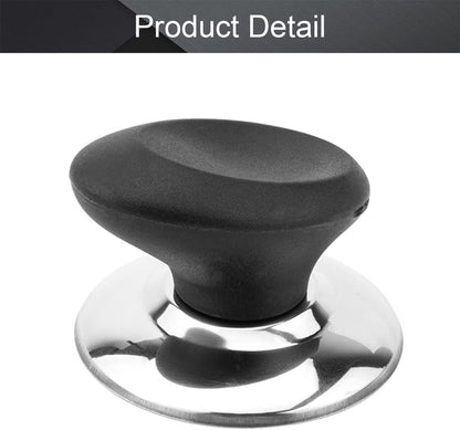 MroMax Universal Pot Lid Cover Knob Handle, Replacement Knob for Kitchen Cookware, Black