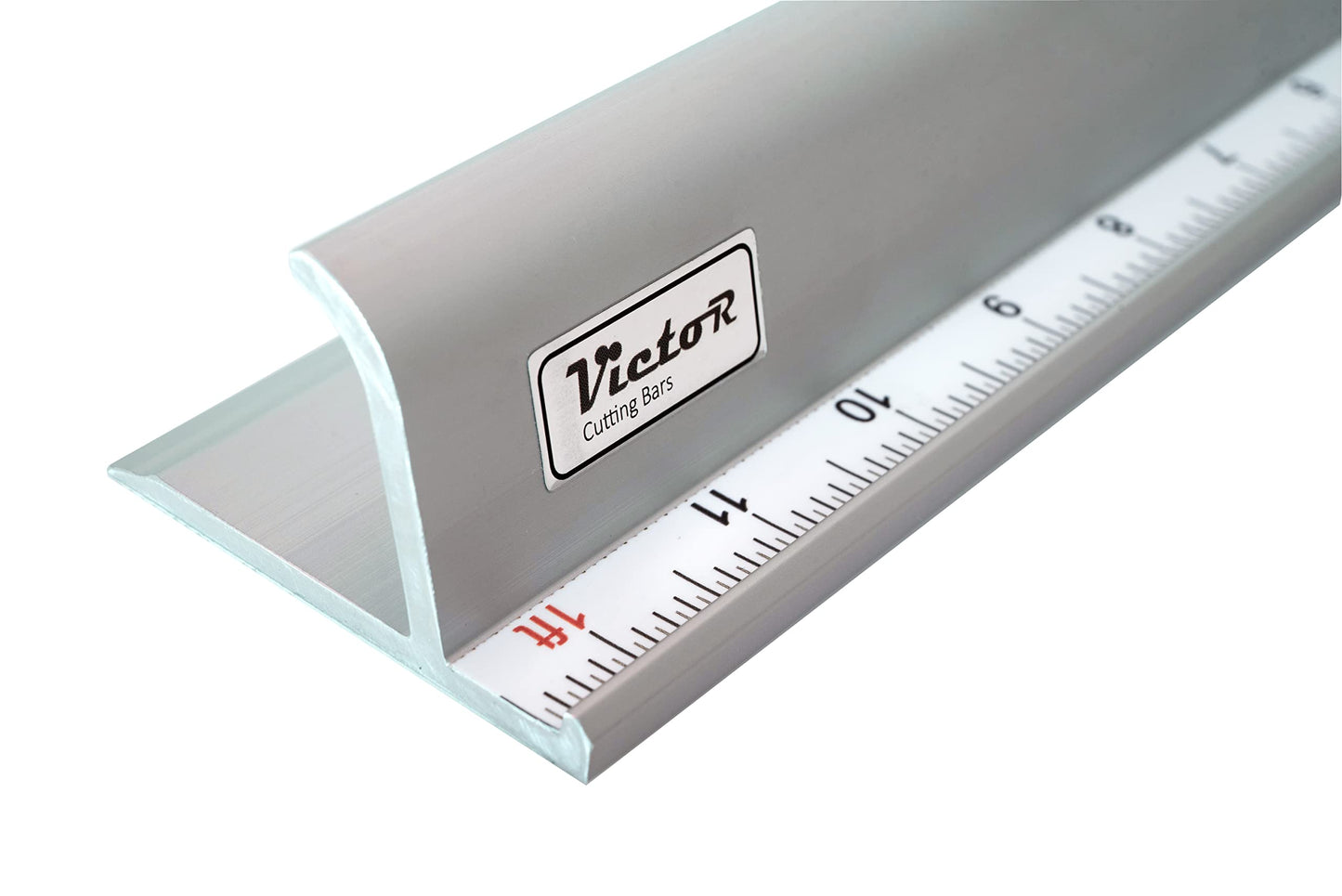 Victor 24-Inch Professional Aluminum Safety Ruler with Finger Guard Edge and Non-Slip Base – Precision Cutting Tool for Craft Projects – Durable Safety Ruler