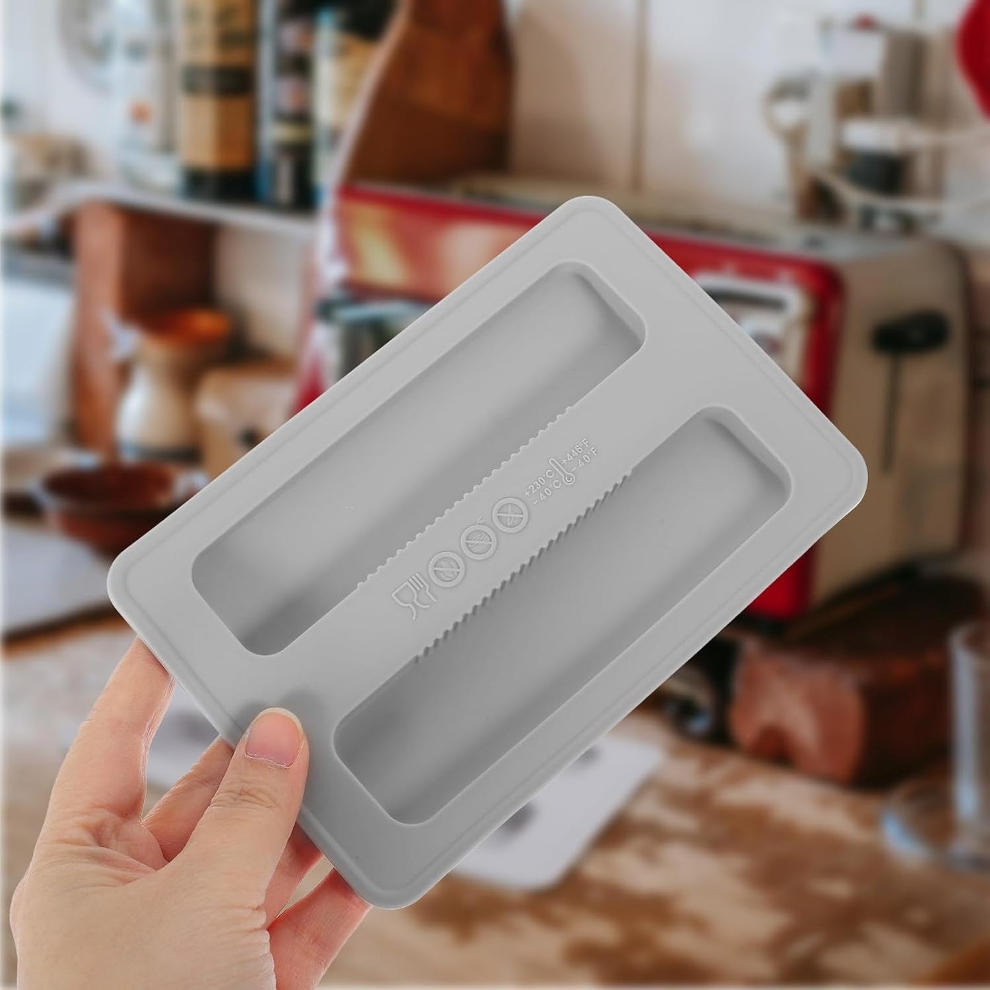 Tofficu 2pcs Toaster Dust Cover, 2 Slice Silicone Bread Maker Cover for Sandwich Machine Accessories