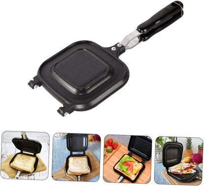 Sandwich Skillet, Non-stick Kitchen Sandwich Maker for Grilled Cheese, Double Side Frying Pan, Kitchen Essential Grill