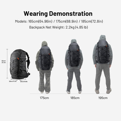 PGYTECH OnePro Super Telephoto Lens Backpack for DSLR and Sony, Nikon, 600/800mm Lens, Professional Photography ST Backpack Canon DSLR with up to 1200 mm, Camera Bag Travel Camera Carrying Case