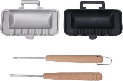 Sandwich Maker Breakfast Hot Sandwich Maker - Double Sided Skillet Baking Pan for Grilled Cheese, Sturdy Aluminum