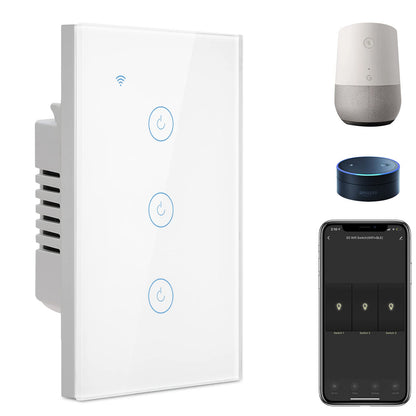 BSEED Smart Light Switch,1 Gang WiFi Touch Switch with Smart Life APP Control and Timing Function,Black Single Pole Switches Work with Amazon Alexa,Google Assistant -(3 Way) Multi-Control Association
