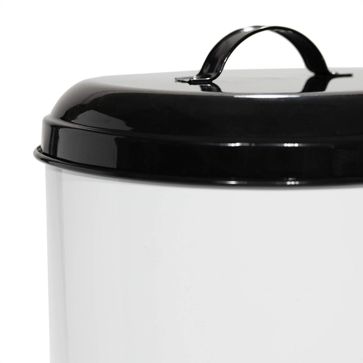 Amici Pet Buster All Natural Canister, Metal Storage Container with Handle Lid & Silicone Gasket Seal, Minimal Countertop Food Bin for Pantry, Pet Treats & Kitchen Dry Goods - 272 Oz (10.5"L x 14"H)