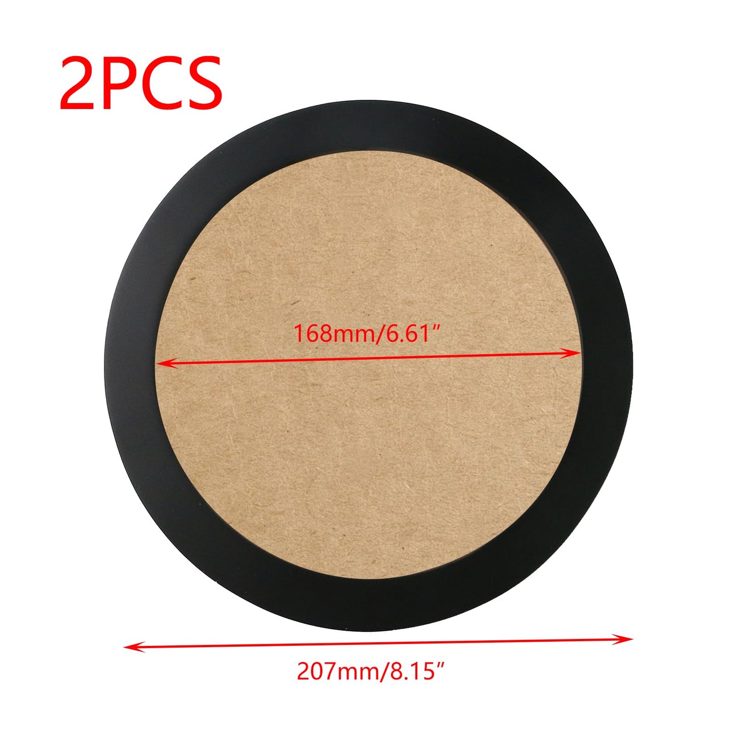 Crapyt 2 PCS Embroidery Frame Wood Embroidery Frame Round Cross Stitch Hoop for Cross Stitch and Artwork Displays 8.15" Finished Cross Stitch Hoop Frame