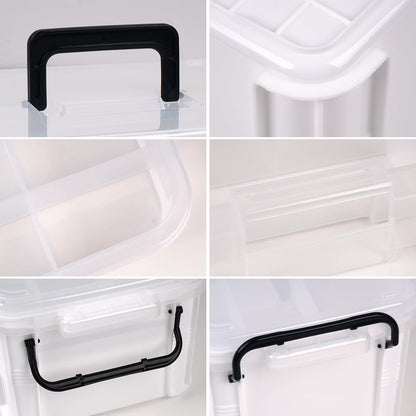 15qt HEY FOLY White Medicine Organizer Storage Box with Tray, Plastic First Aid Box Empty, Thickened Medicine Container
