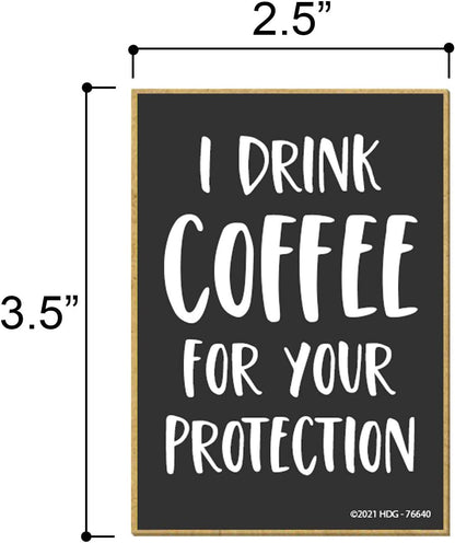 Honey Dew Gifts Funny Coffee Themed Refrigerator Magnet, 2.5 Inches by 3.5 Inches