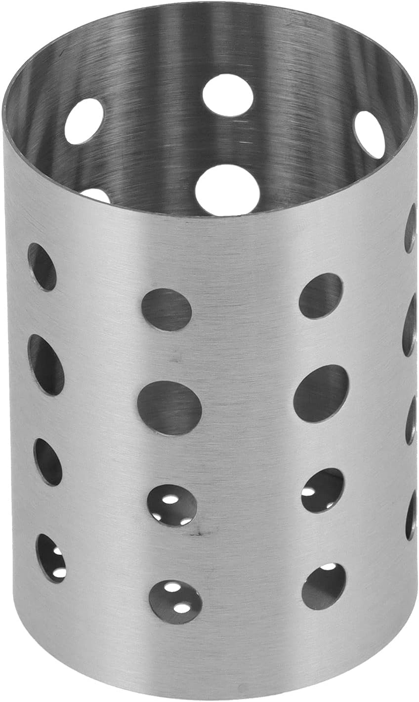 Stainless Steel Kitchen Utensil Holder, Cooking Organizer for Countertop, Silverware Caddy