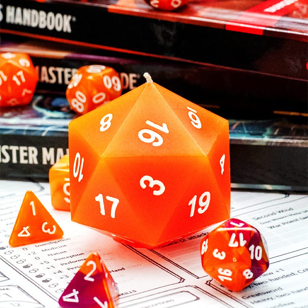 JEYUQAXY Large Silicone Polyhedral Dice Molds 2 Styles with D20, and D12 Resin Casting Mold DND for DIY Resin, Dice, Jewelry, Candles, Crafts Board RPG Games white