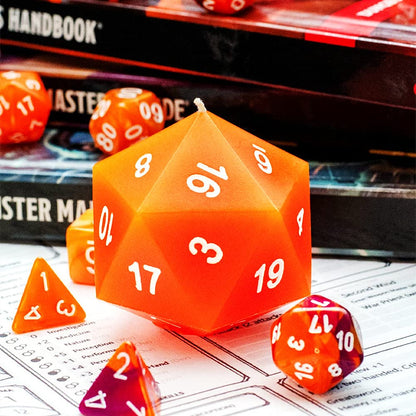 JEYUQAXY Large Silicone Polyhedral Dice Molds 2 Styles with D20, and D12 Resin Casting Mold DND for DIY Resin, Dice, Jewelry, Candles, Crafts Board RPG Games white