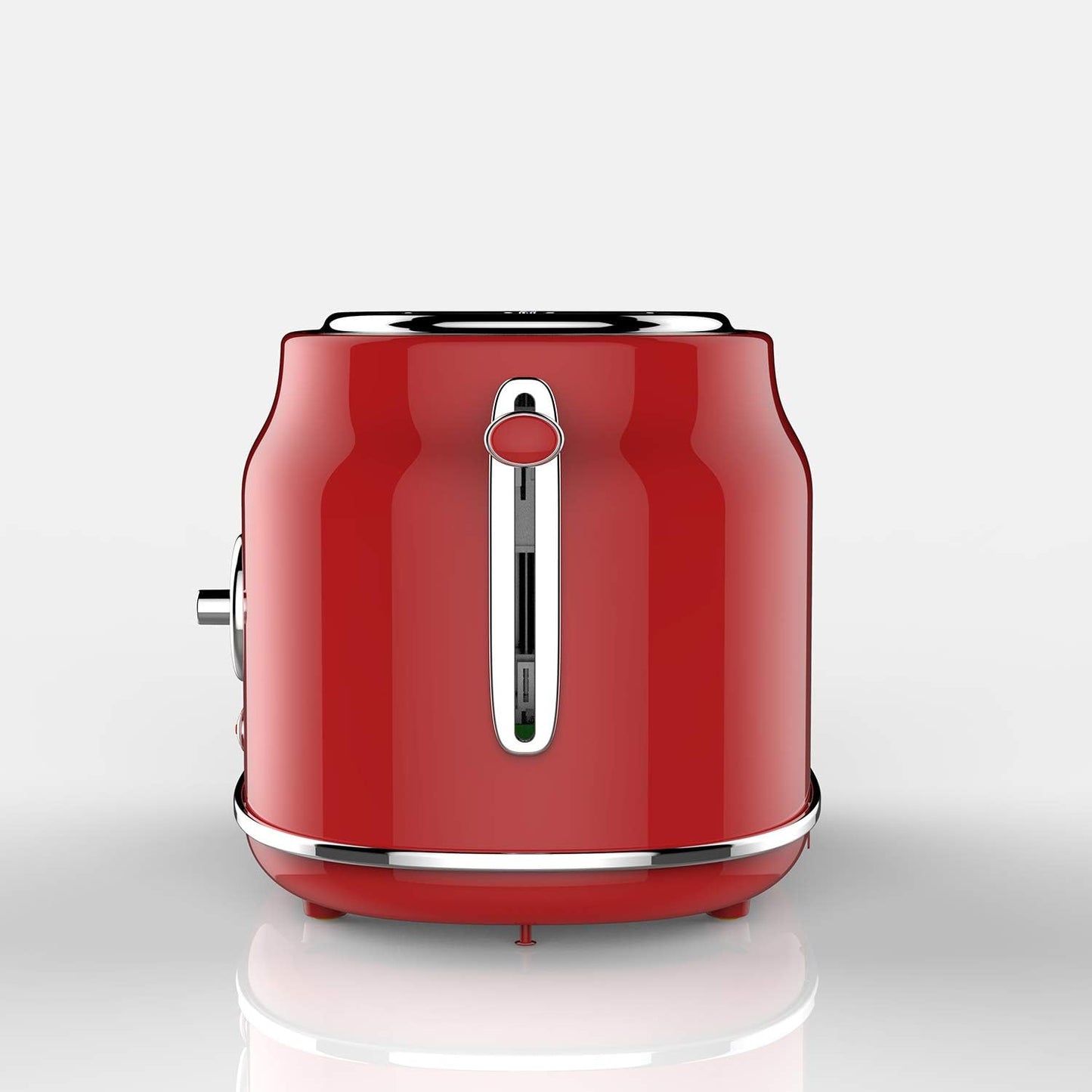 CULINARY CHEF CCTO102-RED, 2 Slice Retro Toaster with Wide Slot and 5 Adjustable Toast Settings, Red