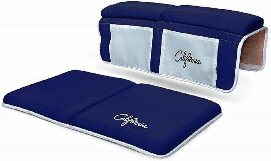 Elbow (22"x11"x1.5") Zugar Land Blue Bath Kneeler and Rest Bundle Cushion Protection for Parents During Baby Bath Tub