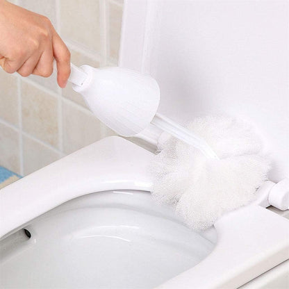 Multifunction Squeeze Water Cotton-Type Toilet Cleaning Brush - Soft Bristle Home Toilet Brush with Holder