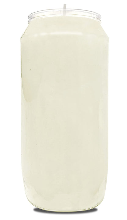 Hyoola 7 Day White Prayer Candles, 10 Pack - 6" Tall Pillar Candles for Religious, Memorial, Party Decor, Vigil and Emergency Use - Vegetable Oil Wax in Plastic Jar Container