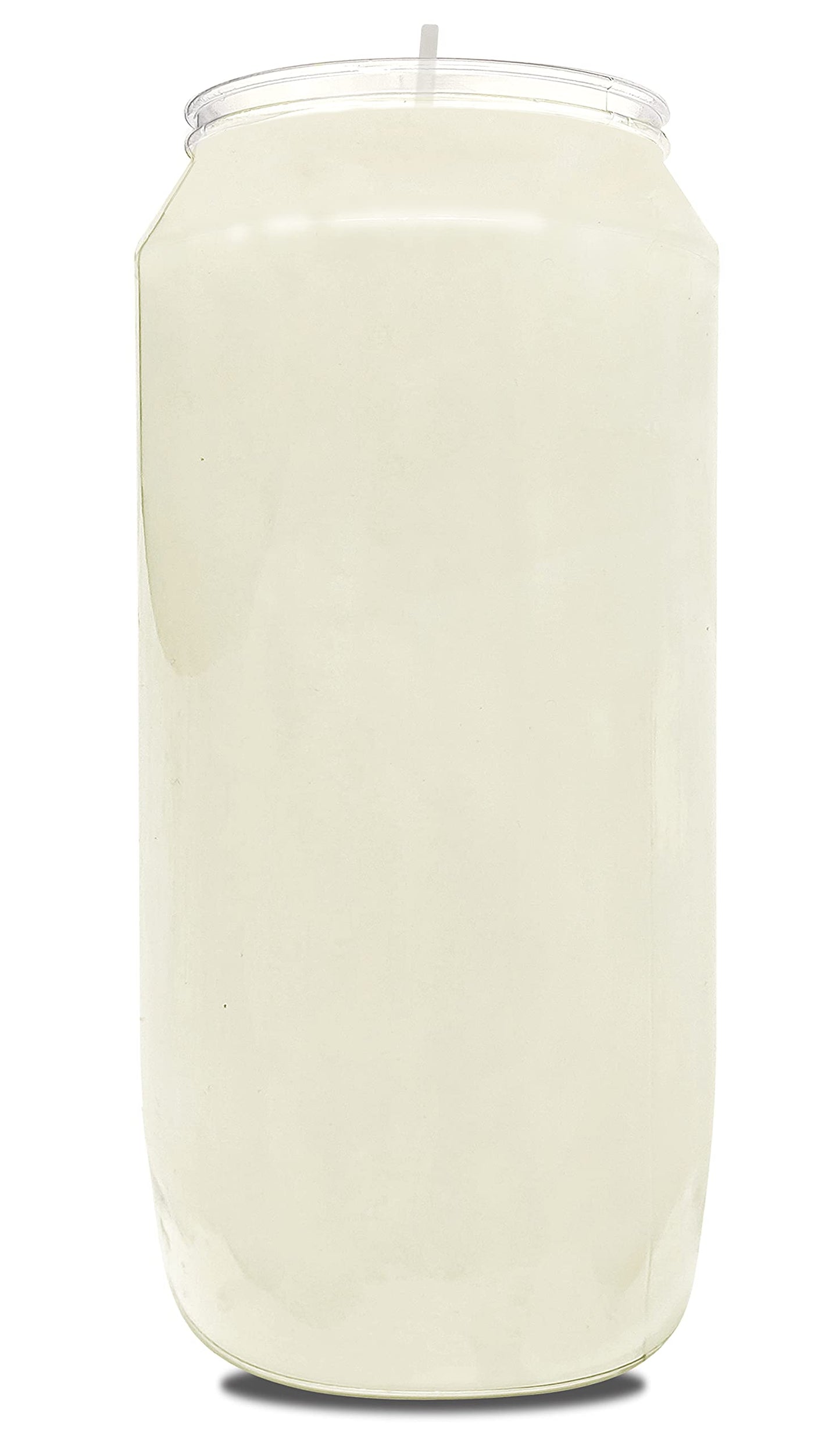 Hyoola 7 Day White Prayer Candles, 20 Pack - 6" Tall Pillar Candles for Religious, Memorial, Party Decor, Vigil and Emergency Use - Vegetable Oil Wax in Plastic Jar Container